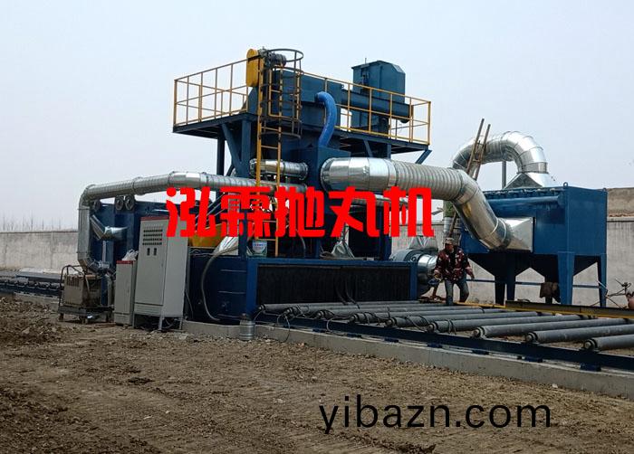 鋼闆生(sheng)産線(xian)抛(pao)丸機