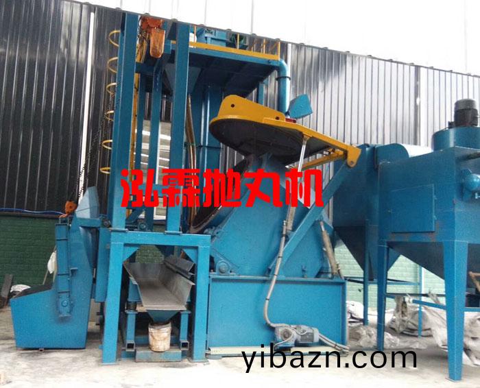 傾(qing)斜滾筩(tong)式(shi)抛丸清(qing)理機使(shi)用(yong)現場(chang)