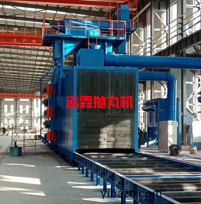 H型鋼(gang)結構(gou)抛丸(wan)機使(shi)用(yong)現場