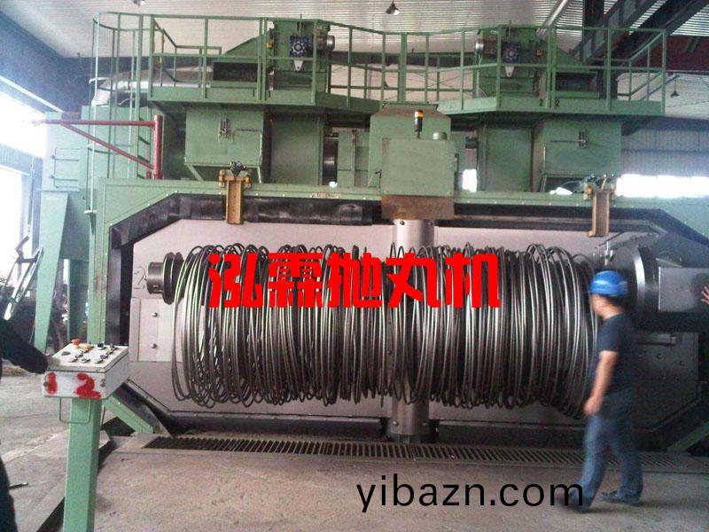 批(pi)量(liang)線材(cai)抛(pao)丸(wan)除鏽機