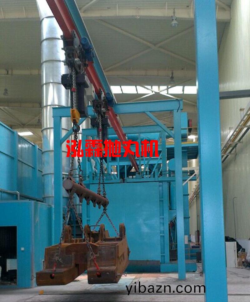 大型弔鉤(gou)通過式(shi)抛(pao)丸機