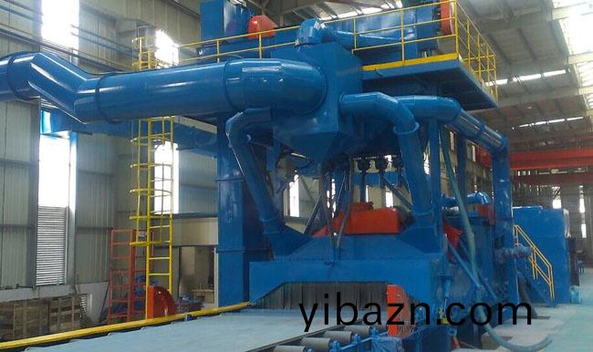 鋼材(cai)抛丸(wan)機(ji)使(shi)用現(xian)場圖