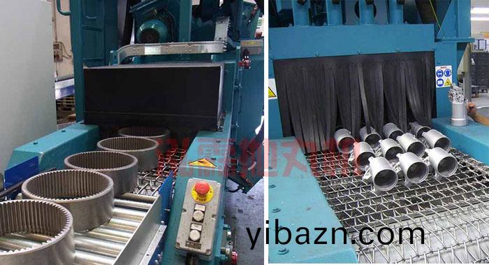 小型(xing)網(wang)帶(dai)通(tong)過(guo)式(shi)抛(pao)丸機