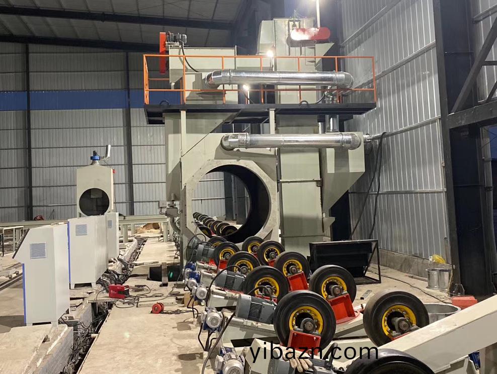 鋼筦(guan)外壁(bi)通(tong)過(guo)式(shi)抛(pao)丸(wan)機